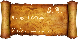 Stanga Mínea névjegykártya